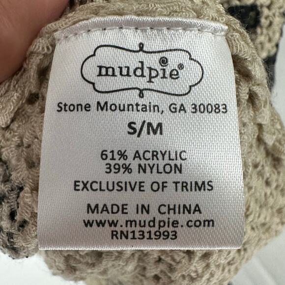 Mud Pie Leopard Print V-Neck Loose Fit Knit Sweater S/M - Picture 7 of 8